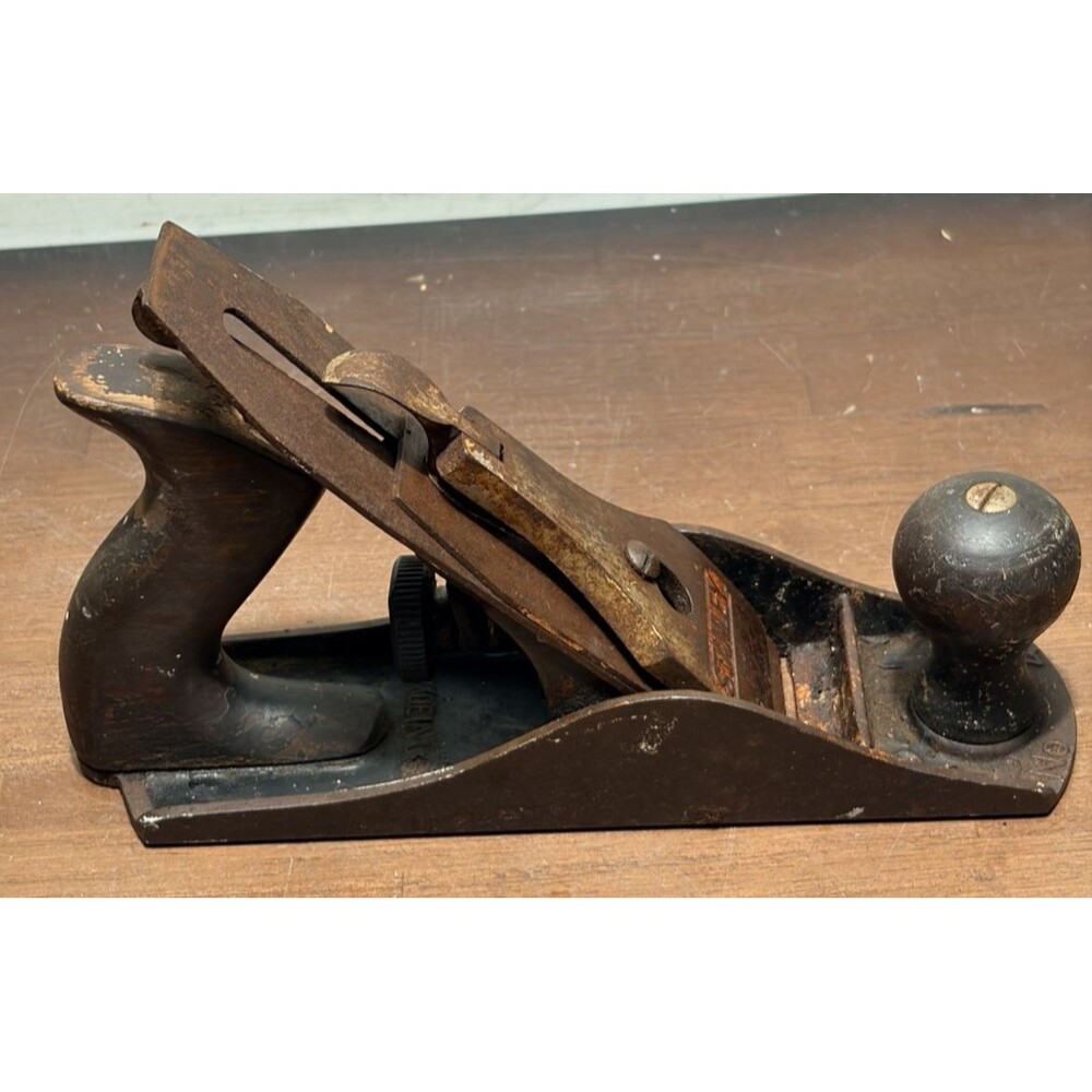 Vintage Stanley No.4 Bailey Smooth Bottom Plane READ